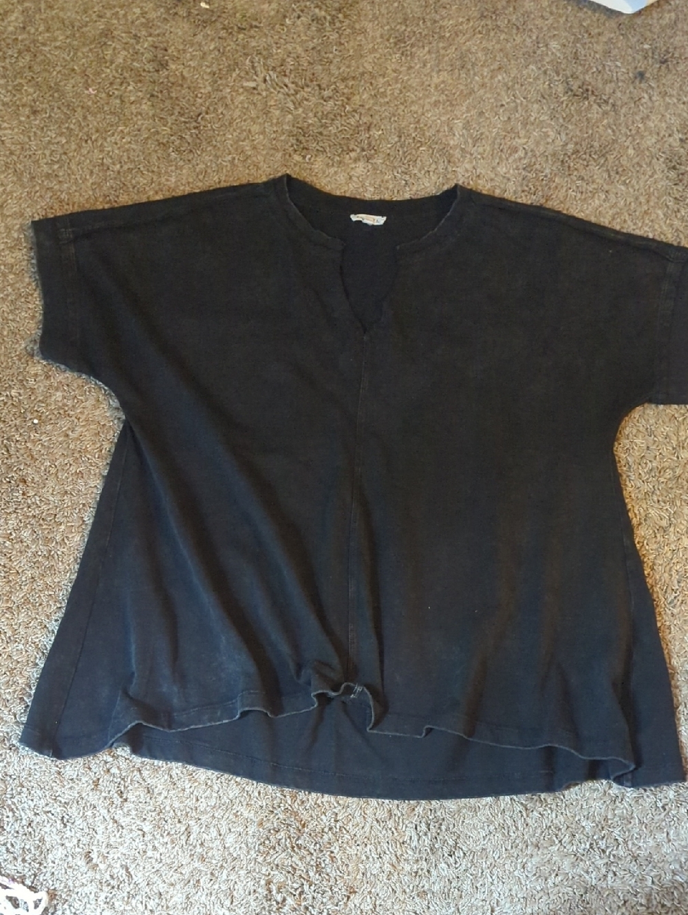 JODIFL Black Crewneck Short Sleeve Top